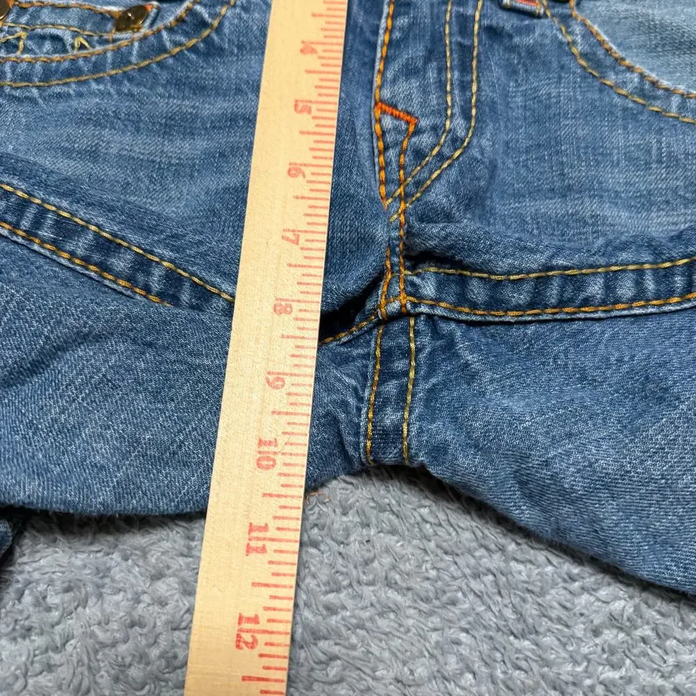 True Religion Jeans Mens 28 (31x29) Bobby Big T Made in USA Contrast Stitch